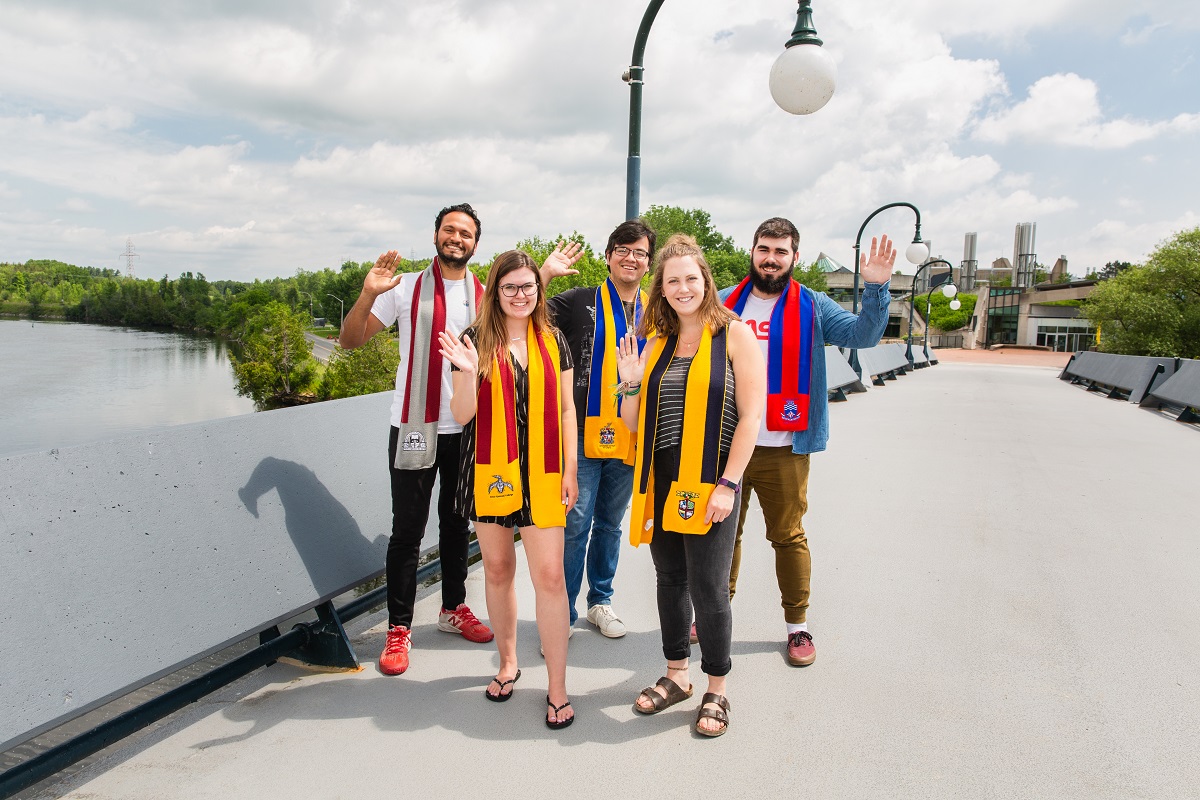 Group of people on Bridge