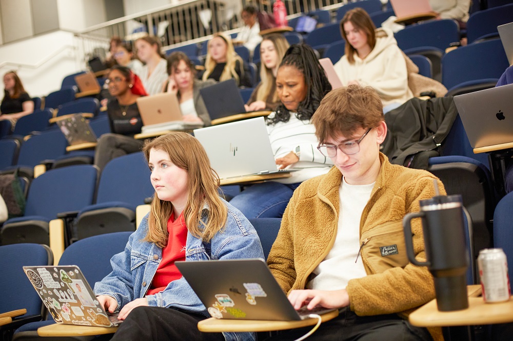 Durham Students in Lecture in Kirk Hall