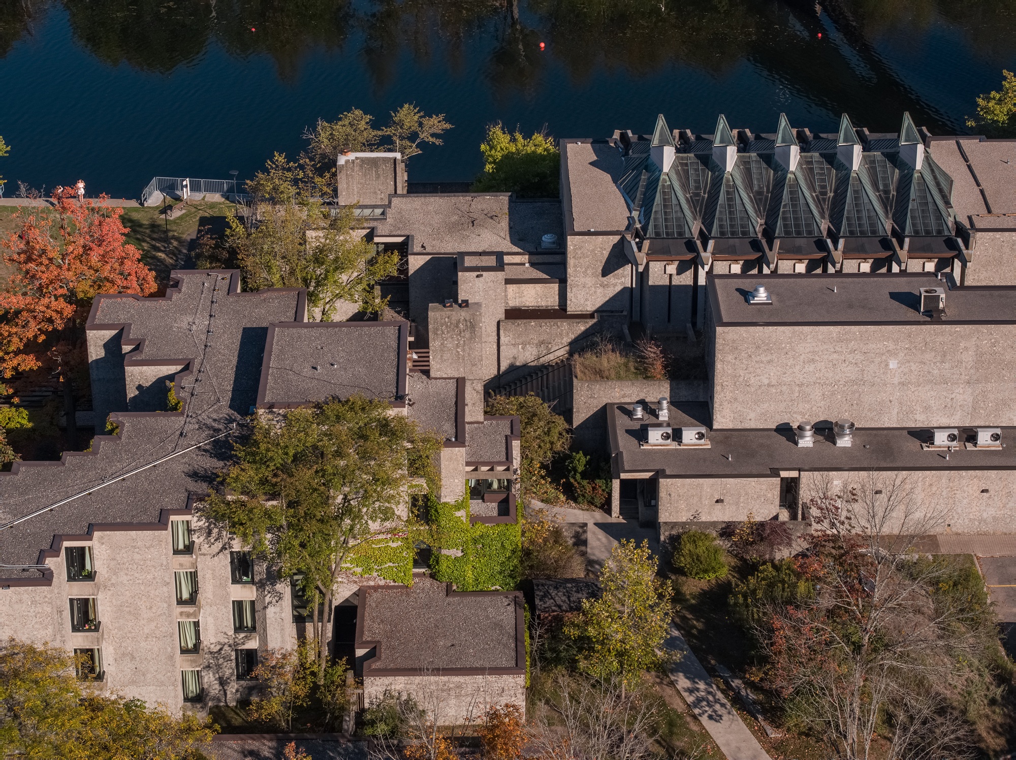 Aerial photo of Champlain College