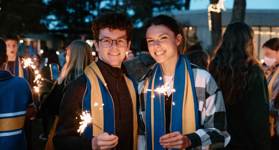 Image of Lady Eaton College Students celebrating on campus