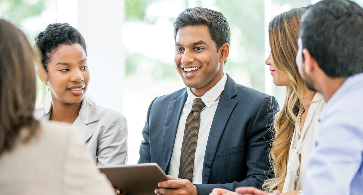Image of a group of Business students