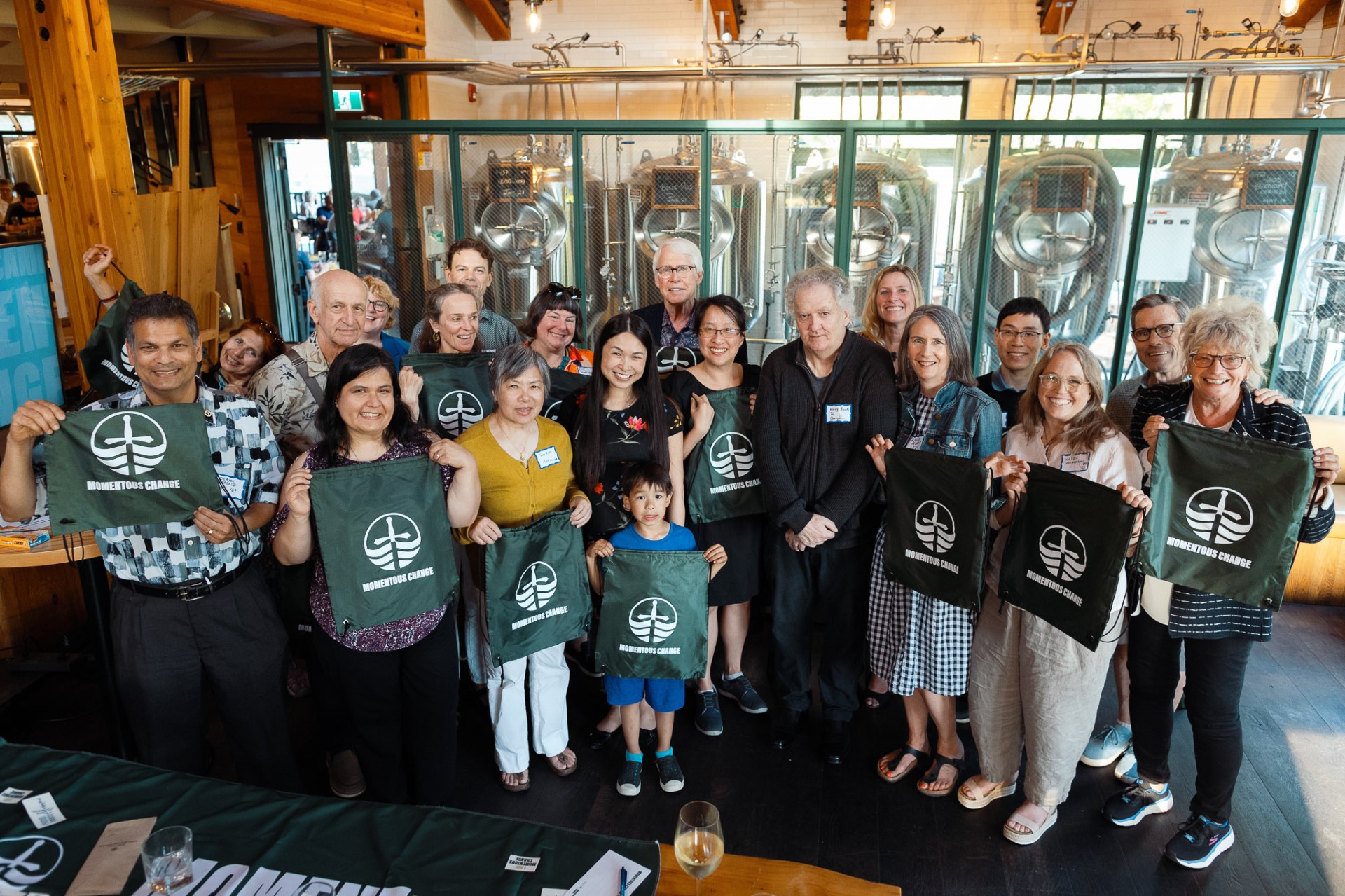 People holding trent bags